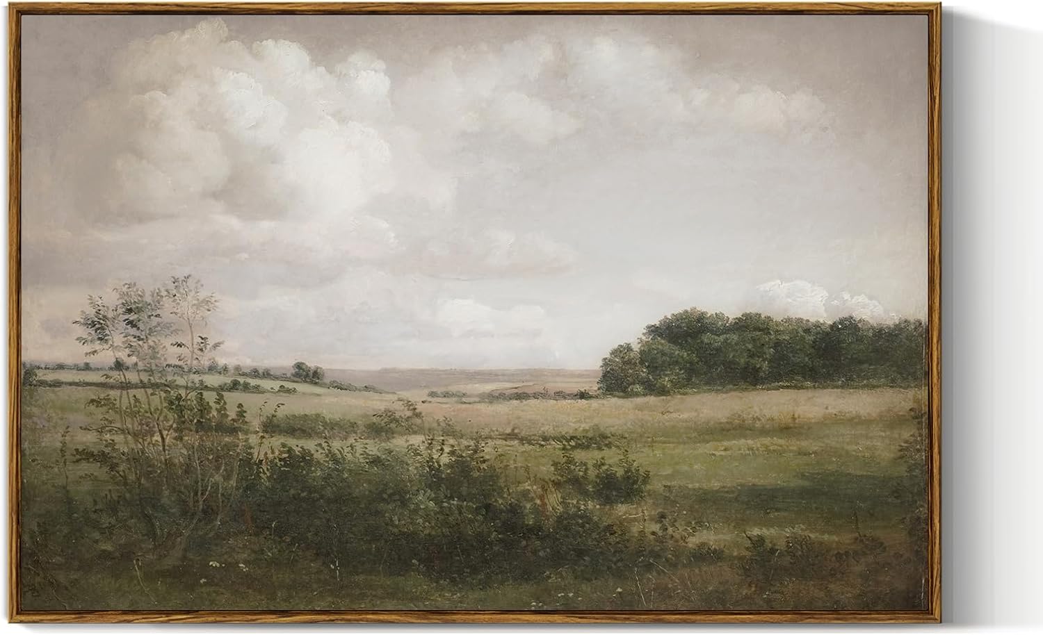 VIYYIEA Vintage Landscape Large Framed Wall Art, 24x36 Inch Canvas Print