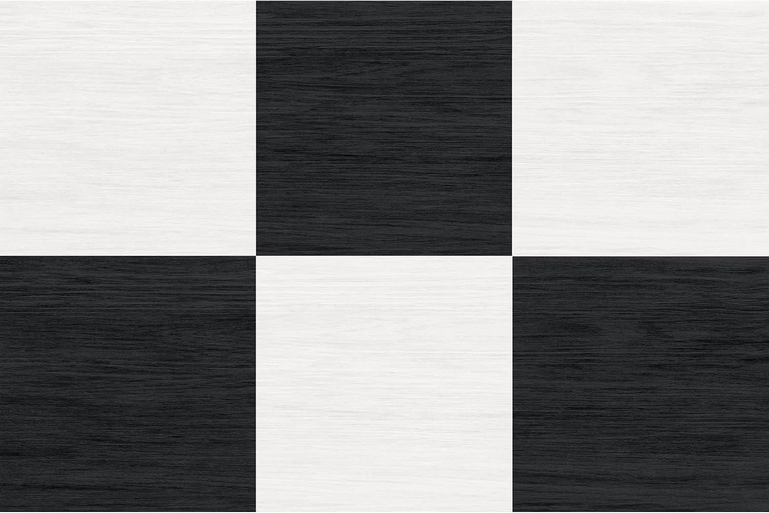 FloorPops x Chris Loves Julia Lawrence Black Peel and Stick Floor Tiles