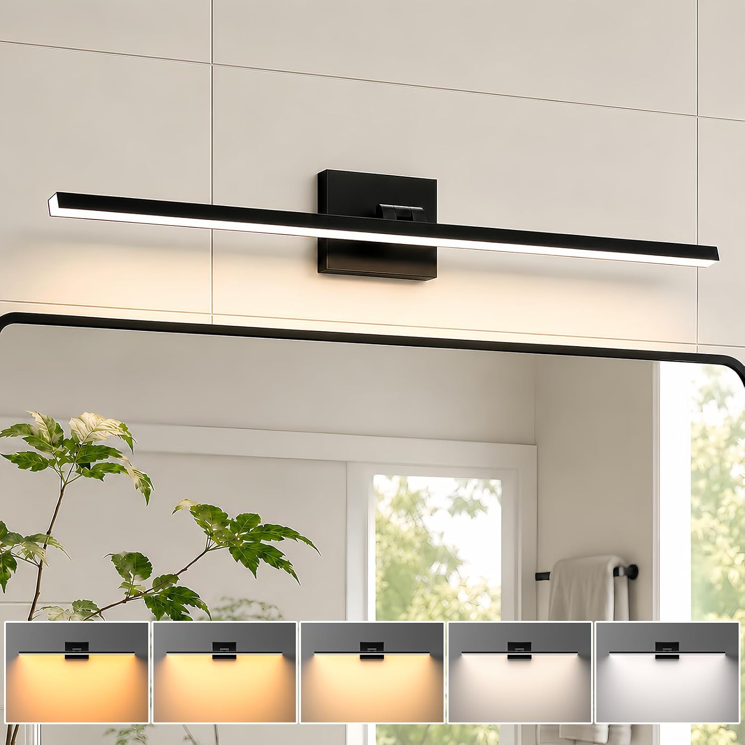 32 Inch Bathroom Vanity Light, Bathroom Light Fixtures Over Mirror
