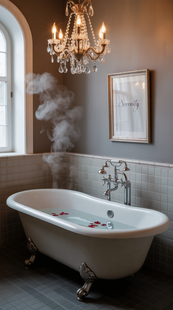 Vanity lights properly illuminating a bathroom mirror