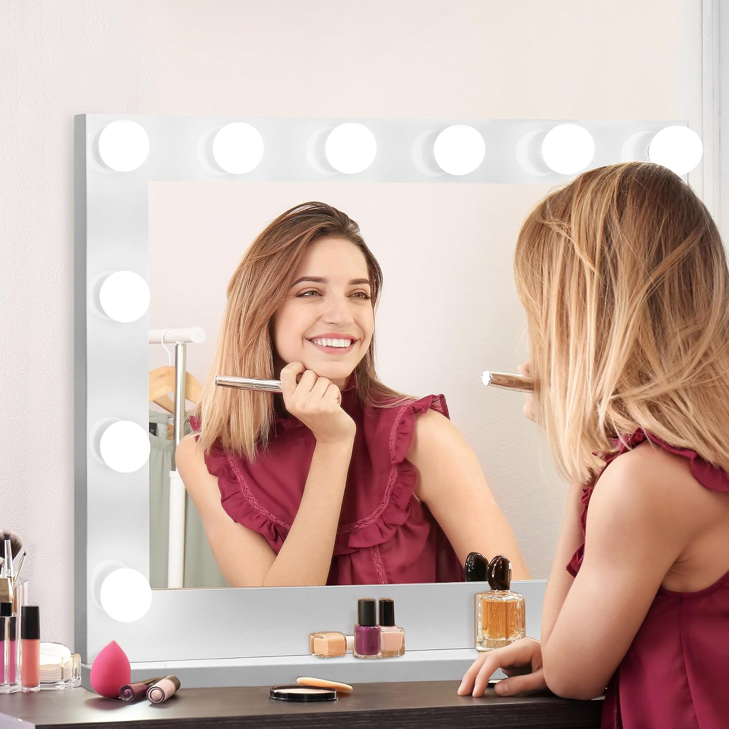 SUPER DEAL Hollywood Vanity Mirror with Lights, 20