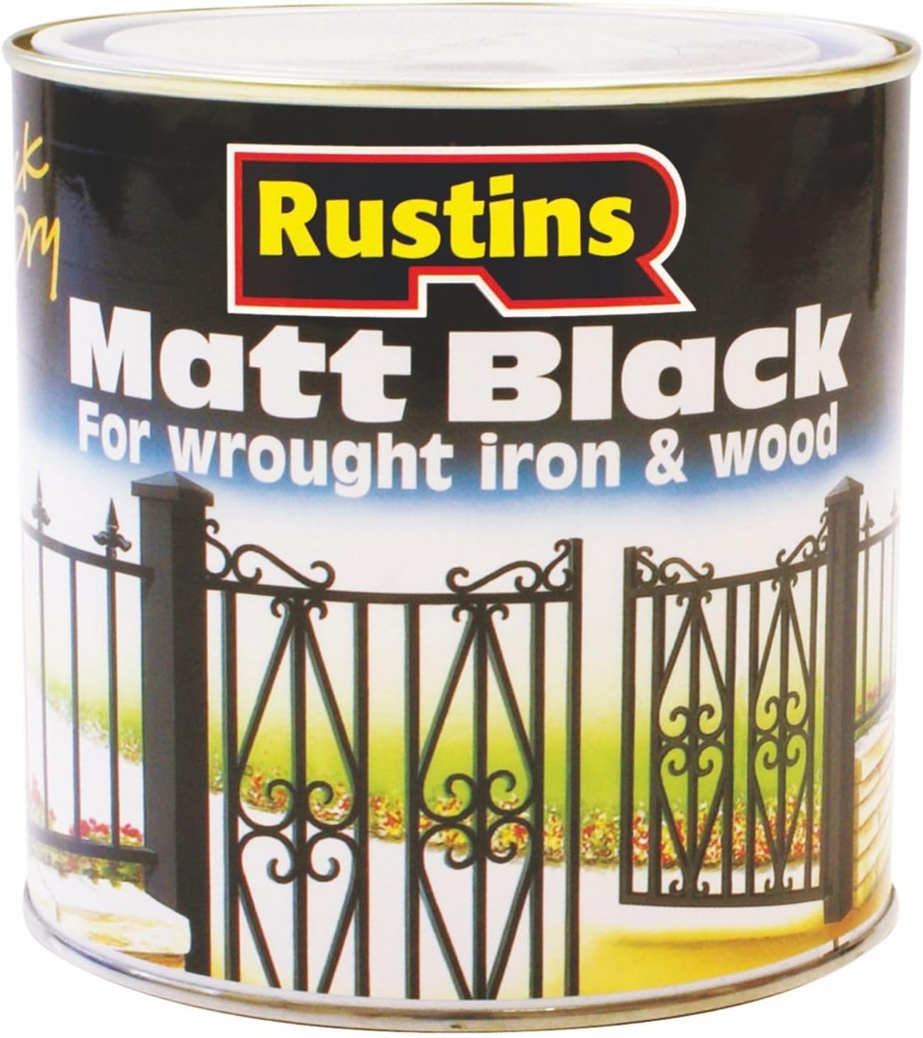 Rustins Quick Dry Matt Black Paint 250ml, 8.5 Fl. Oz
