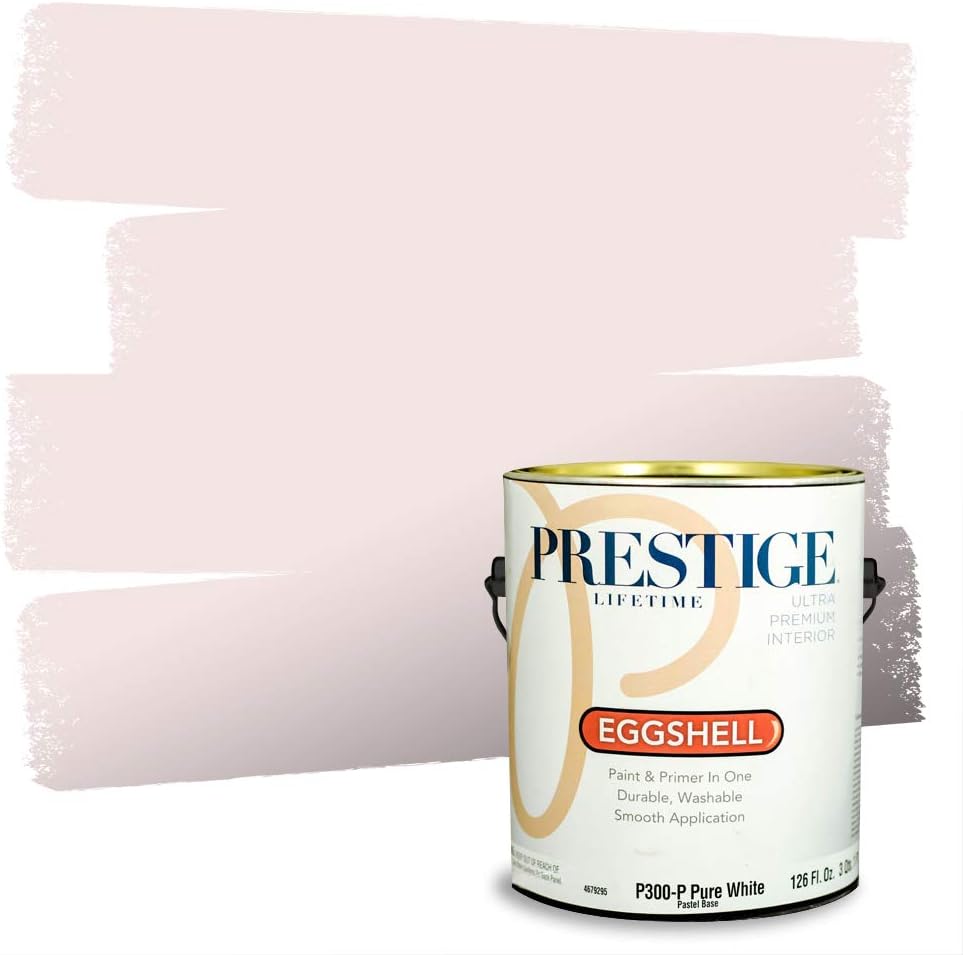 PRESTIGE Interior Paint and Primer in One, Pink Sugar, Eggshell, 1 Gallon