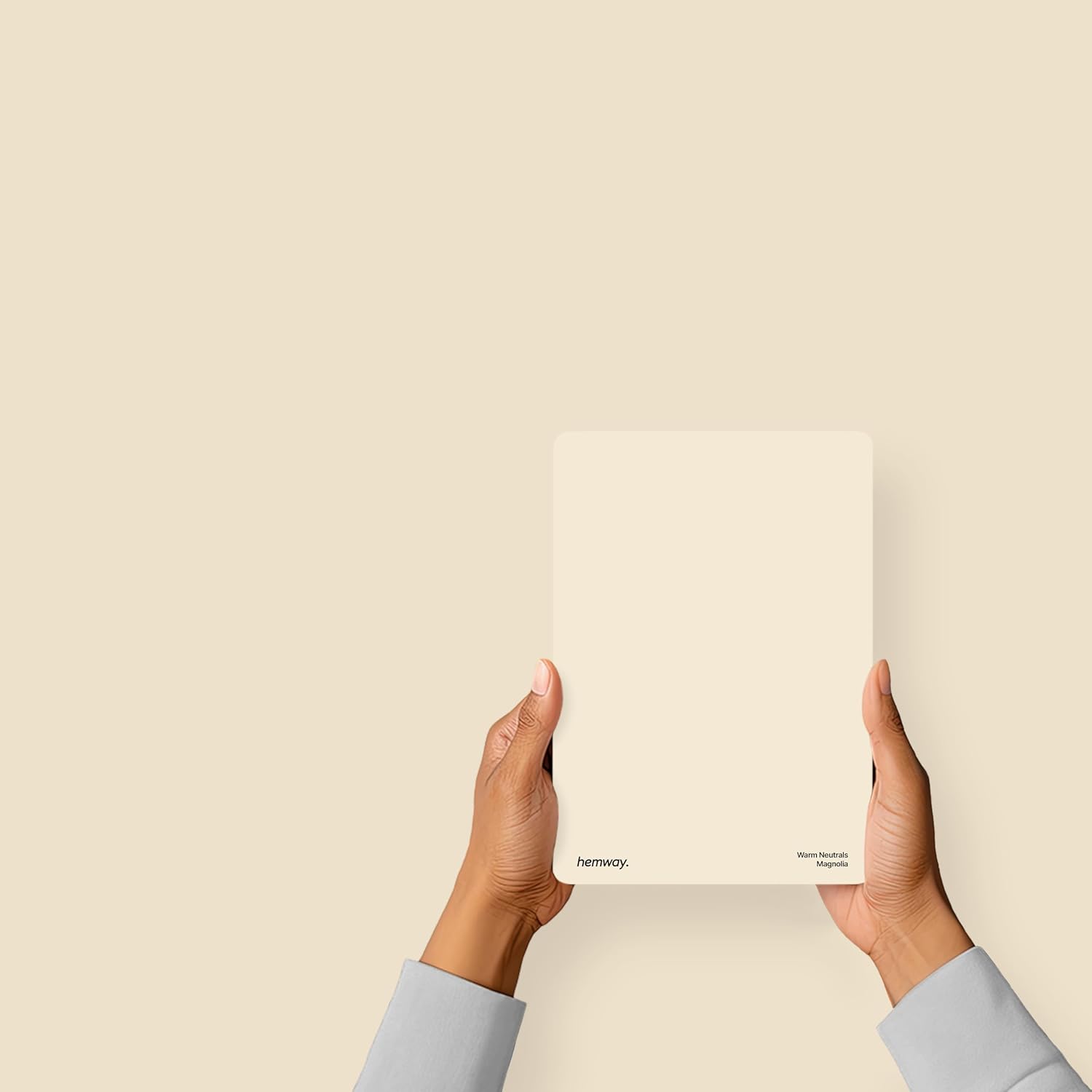 Hemway, Peel & Stick Sample for Our Interior Paint, Magnolia, A5 Damage-Free