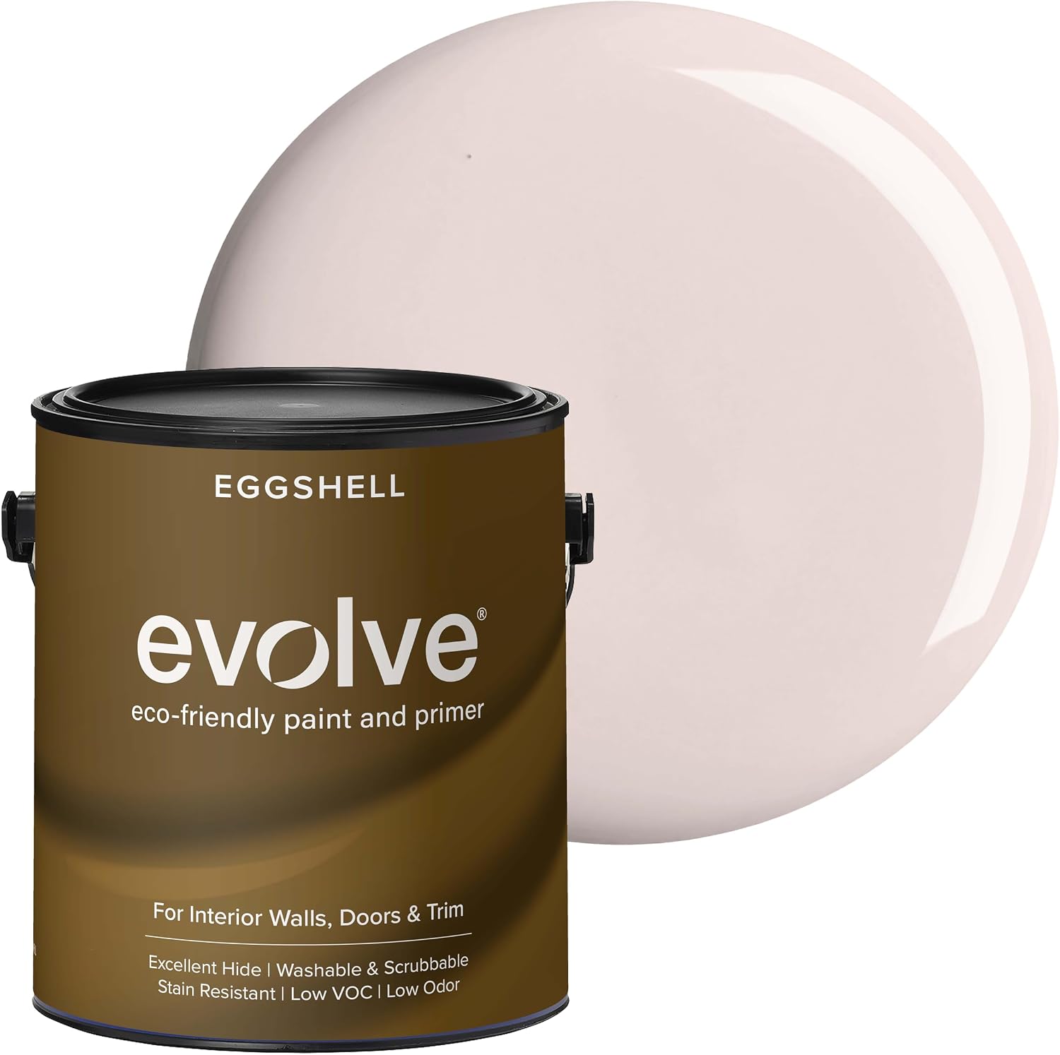 EVOLVE Interior Paint & Primer, Eggshell, Pale Pink, 1 Gallon, One-Coat Coverage