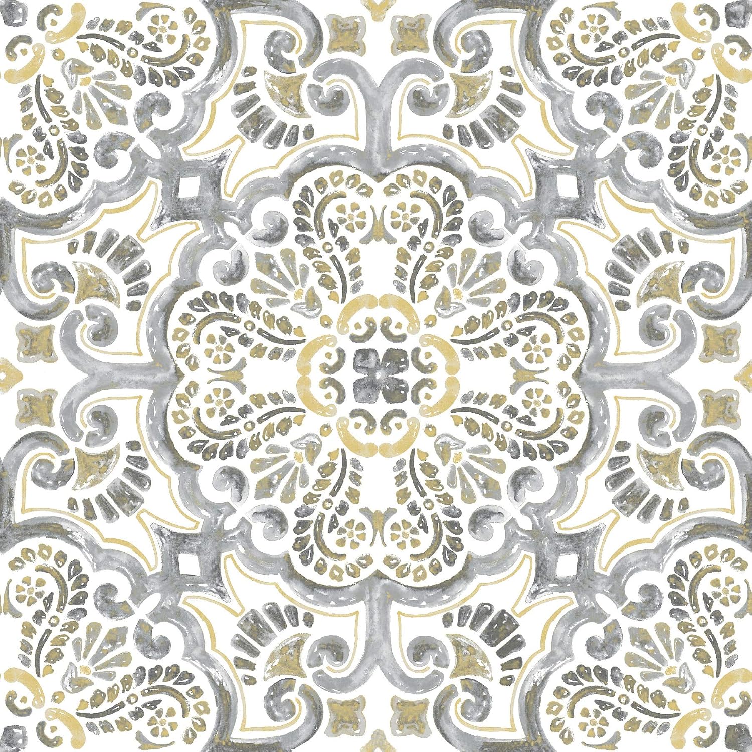 FloorPops Antico Peel & Stick Floor Tiles, Multicolor