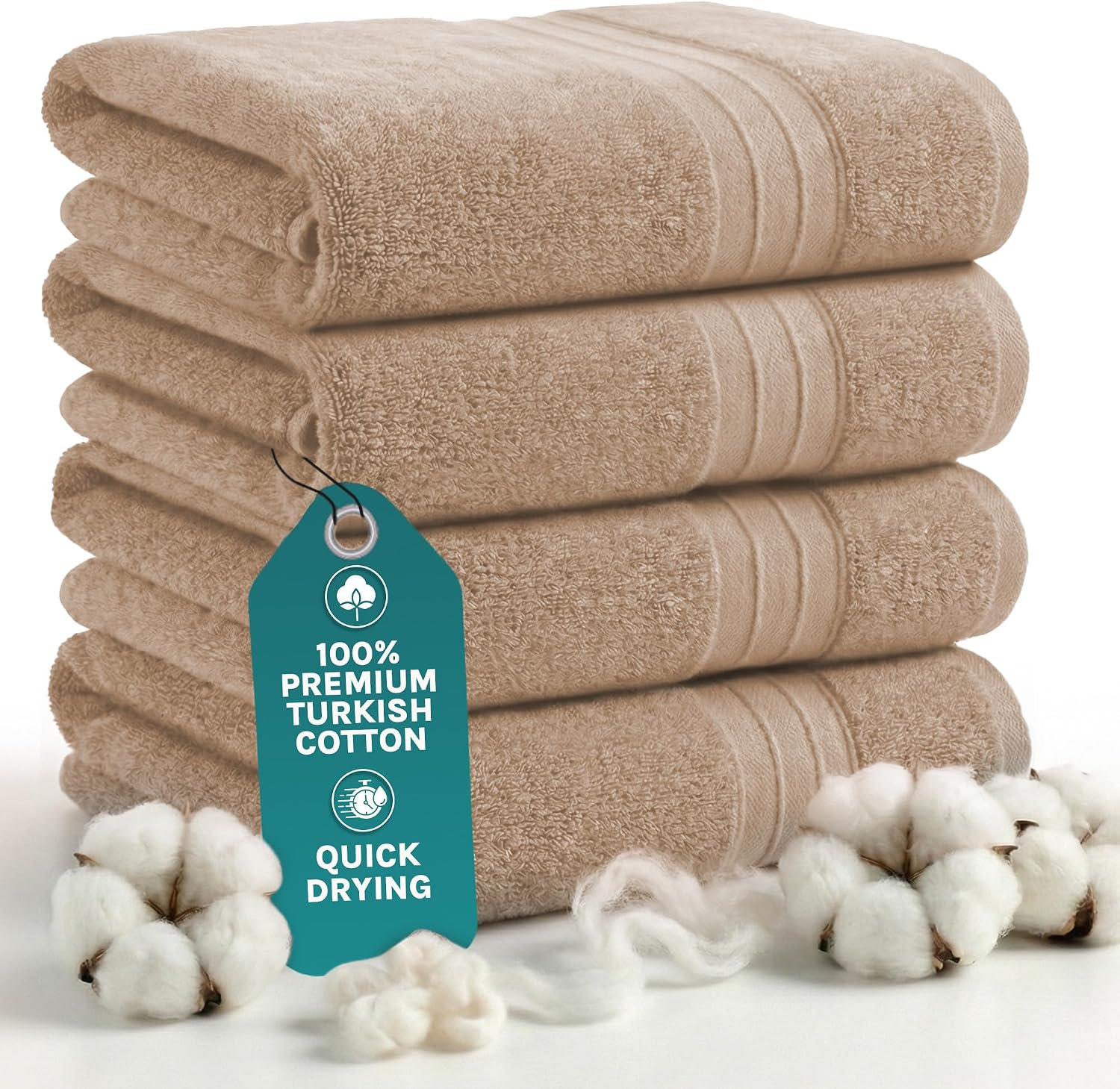 Arconiz Luxury Bath Towels Extra Large, Set of 4 Oversized 56