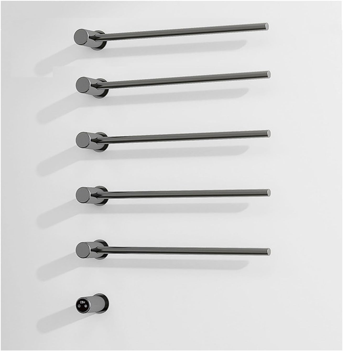 Heated Towel Rack, Hidden Electric Towel Warmer Wall Mounted with Built-in Timer1-9H