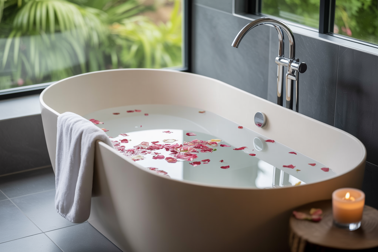 Beautifully remodeled modern bathroom showcasing planning success