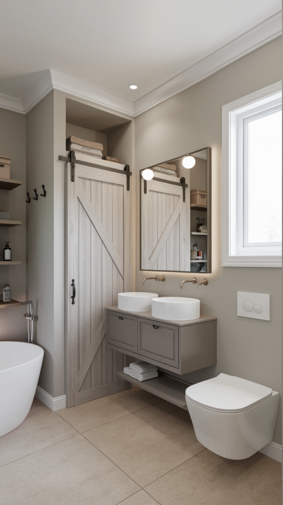 Thoughtfully planned bathroom layout optimizing space and function