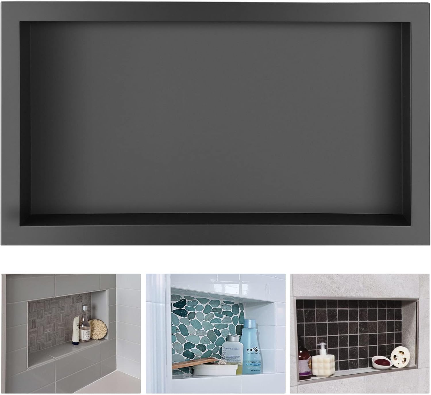 Suteck Shower Niche, 304 Stainless Steel Single Shelf Tile-Ready Box