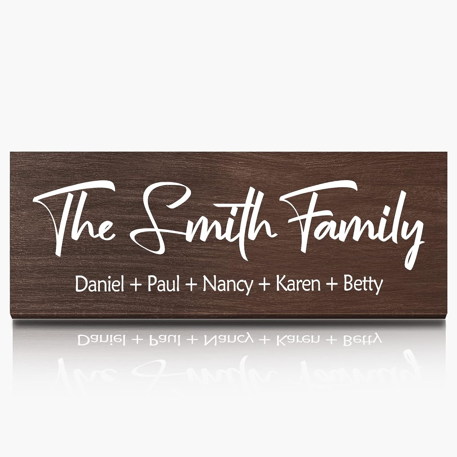 Personalized Family Name Wood Sign, Custom Last Name Plaque, New Family Established Sign