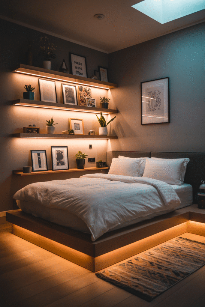 Backlighting technique creating a soft, designer-style glow