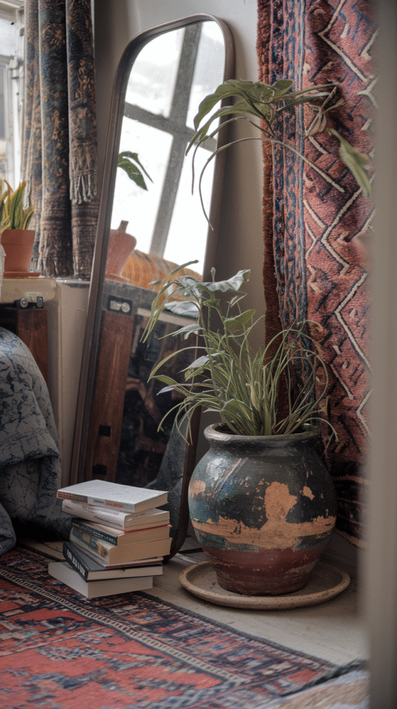 Embraced imperfections creating an authentic, lived-in boho feel