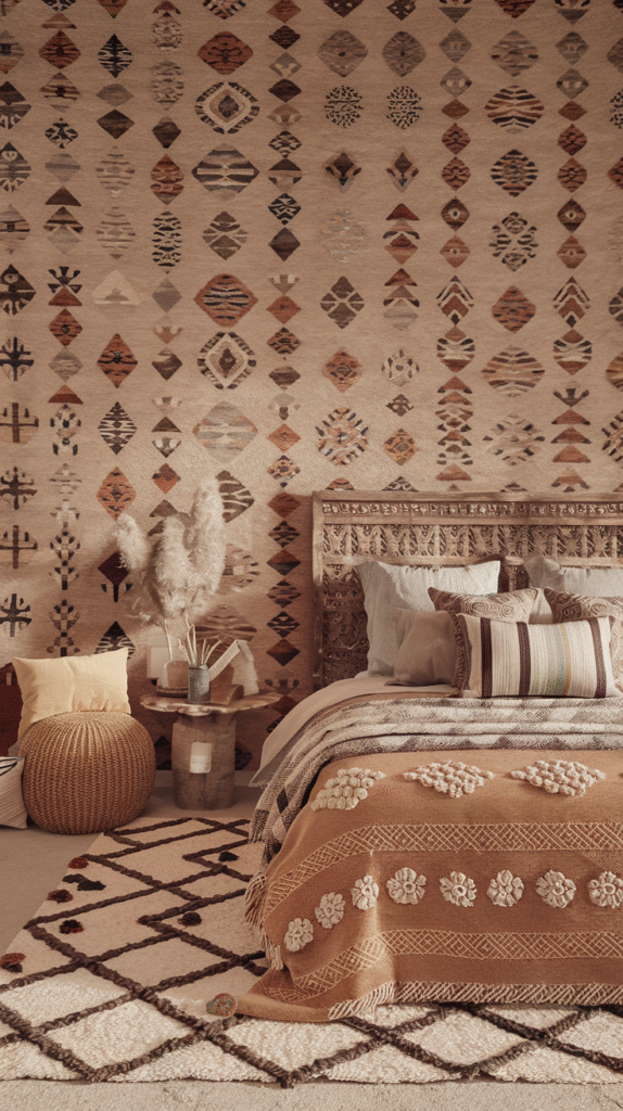 Patterns repeated with variation tying rooms together cohesively