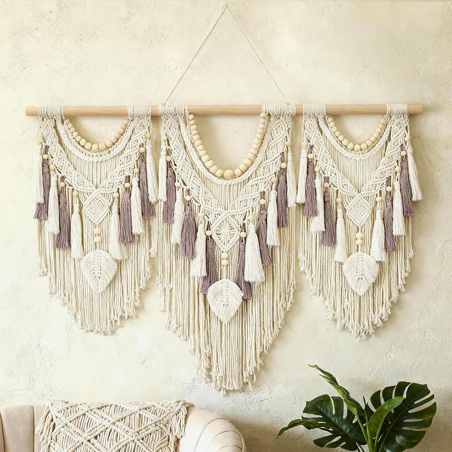Tempospark Large Macrame Wall Hanging, 43
