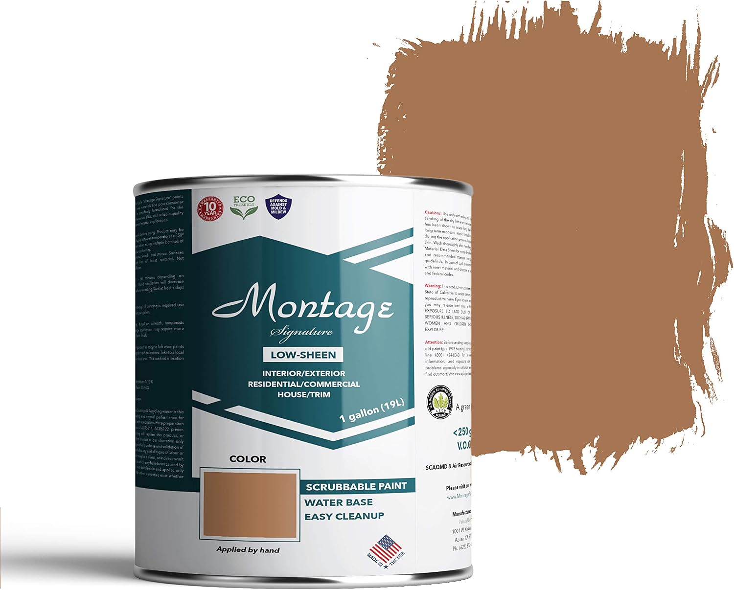 Montage Signature Interior/Exterior Paint, Terracotta, 1 Gallon