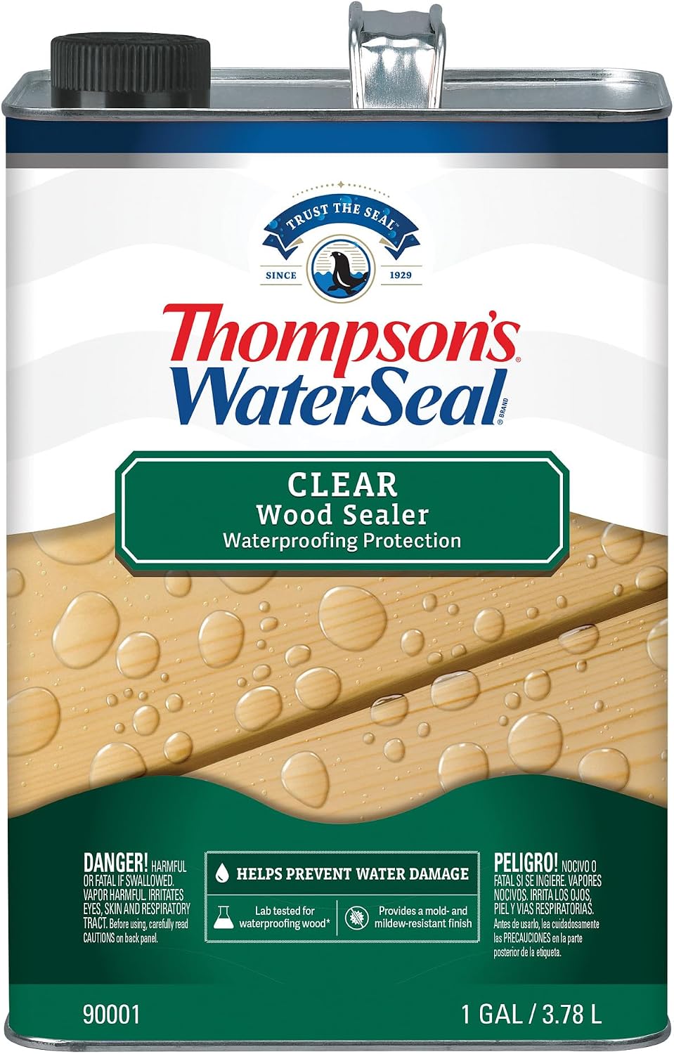 Thompson's WaterSeal Clear Wood Sealer, 1 Gallon