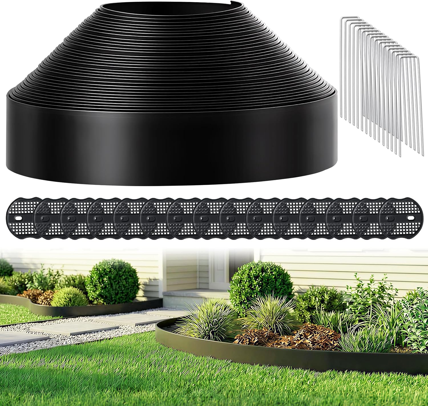 No Dig Landscape Edging Border Kit, 3