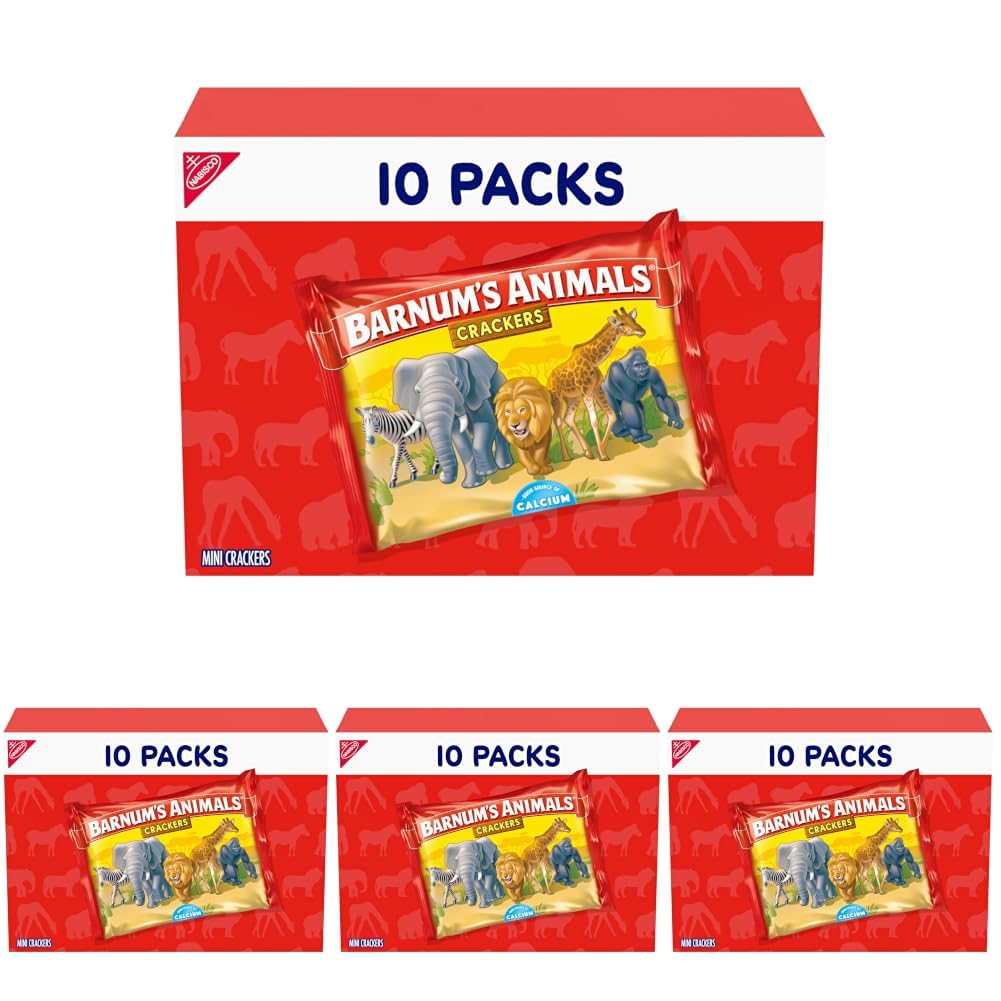Barnum's Original Animal Crackers, 10 oz, Pack of 4