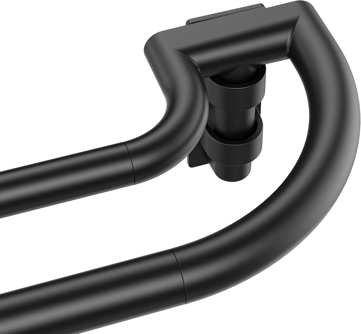 ENJOYBASICS Double Curtain Rod, 48 to 84 Inches, Black