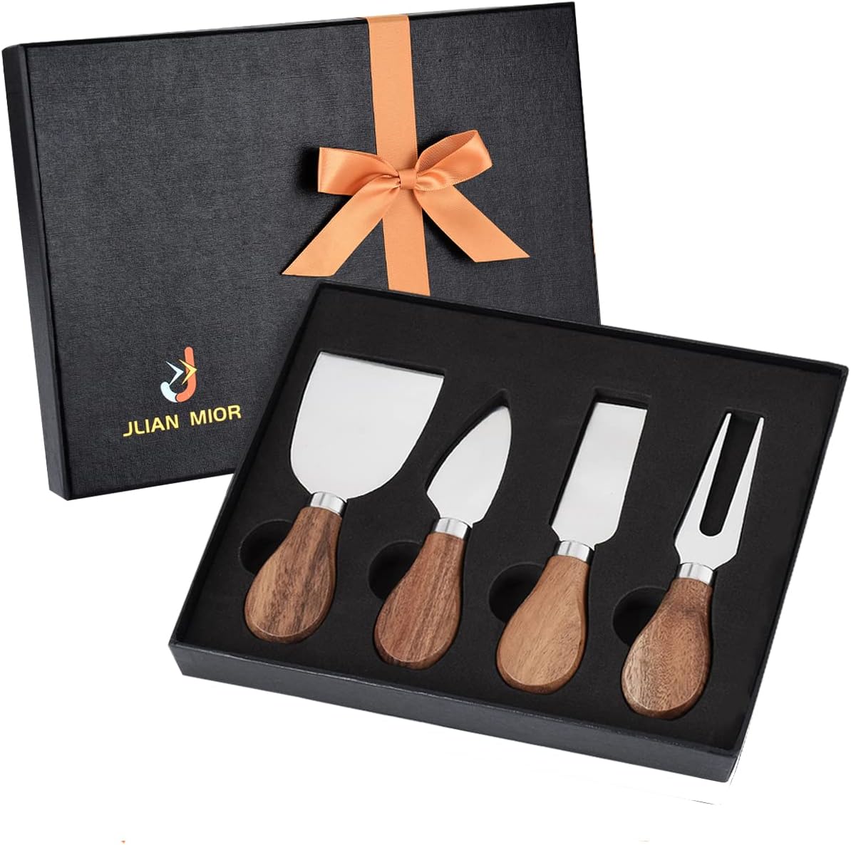 Exquisite 4-Piece Stainless Steel Cheese Knife Set
