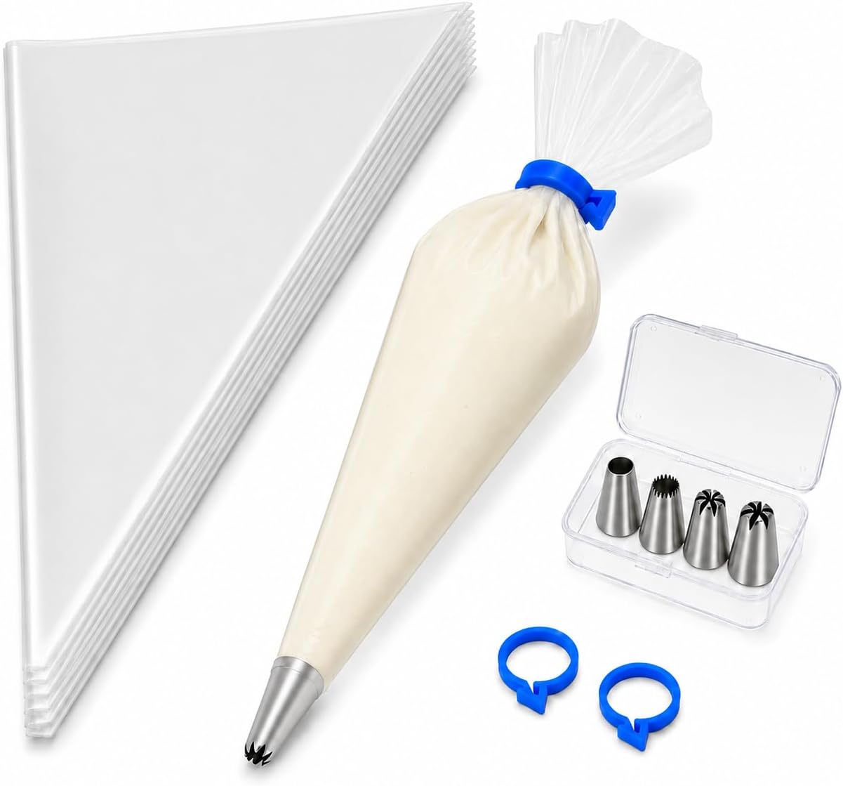 Icing Piping Bags and Tips Set, Pastry Piping Kit