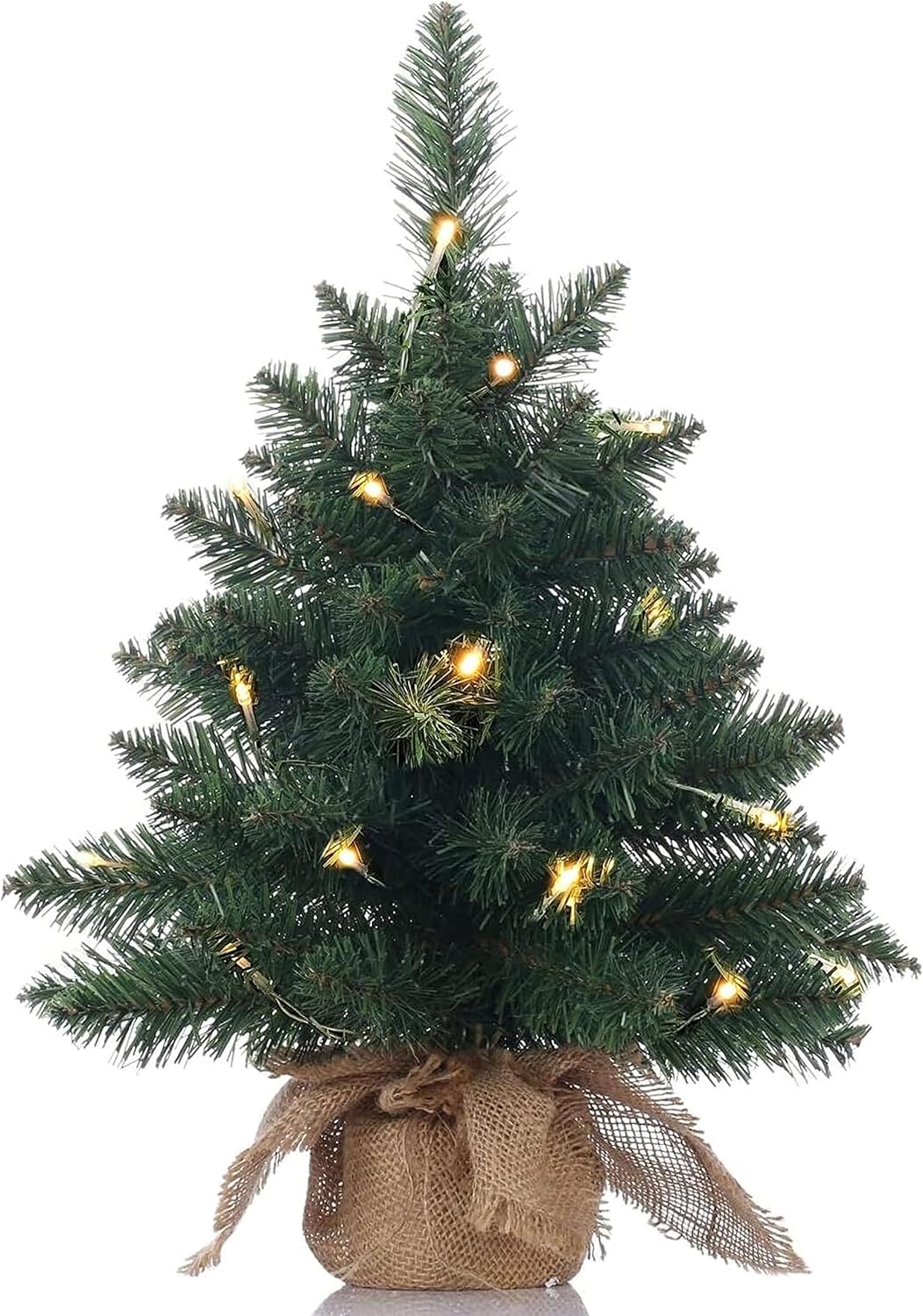 20 Inch Pre-Lit Battery Operated Mini Christmas Tree