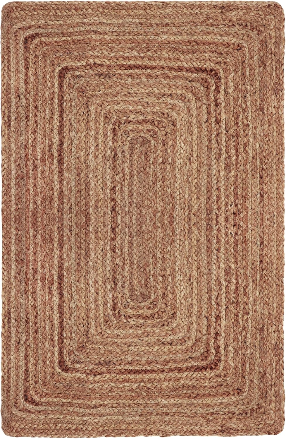 COTTON CRAFT Braided Handwoven 100% Jute Door Mat, 22 x 34 Inch