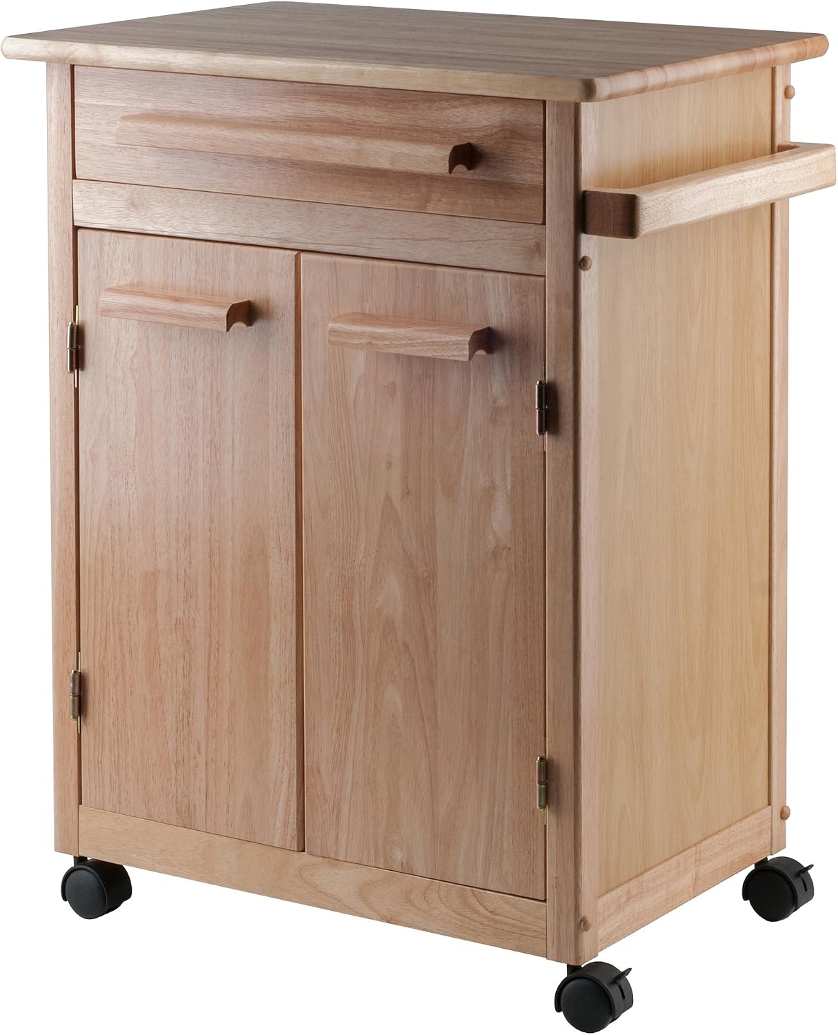 Winsome Wood Kitchen Cart, Natural, Single Drawer