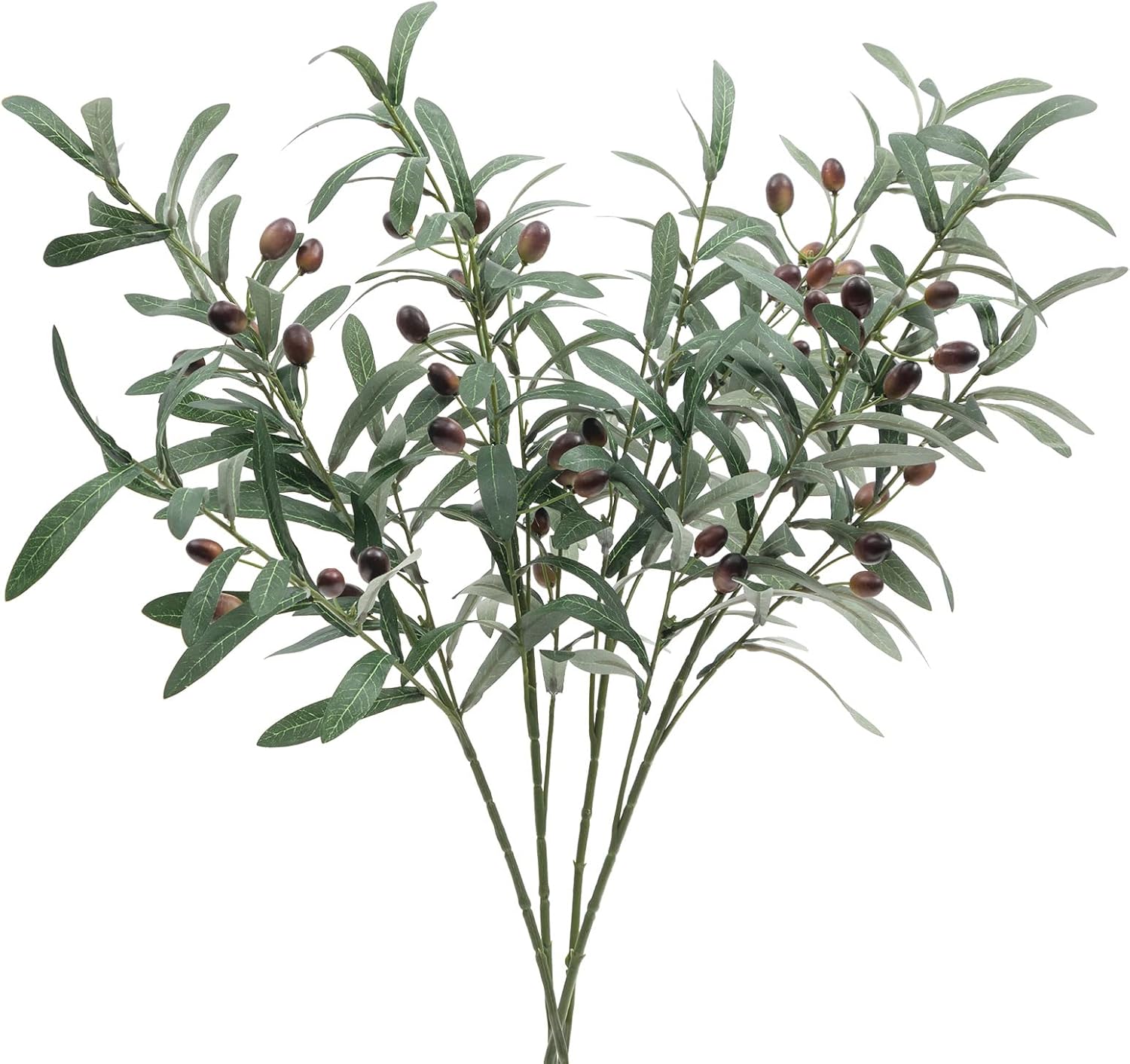 SHACOS Artificial Olive Branches, 28 Inch, 4 Piece