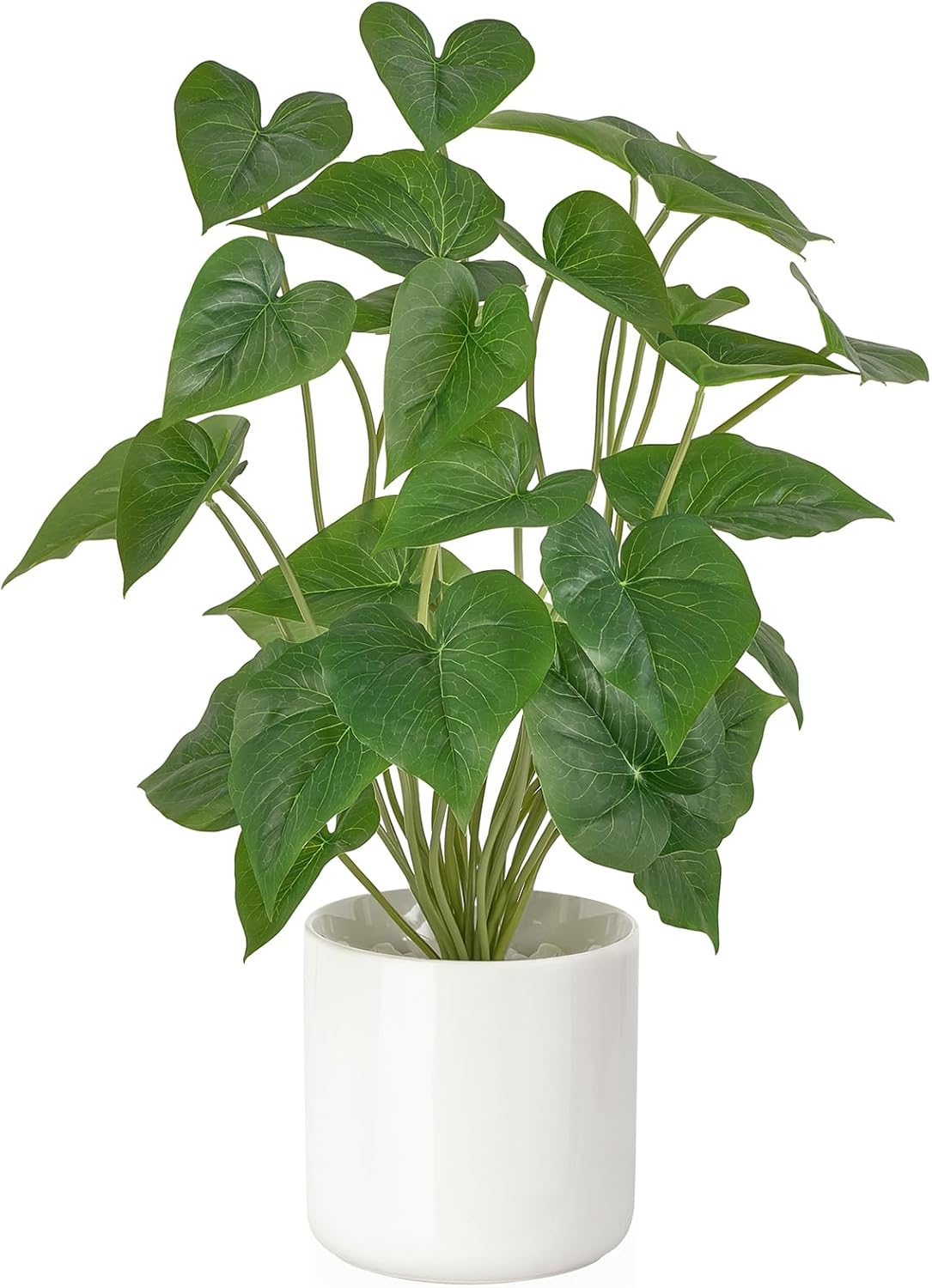 Mkono Fake Plants in Ceramic Pot, 17" Potted Artificial Plants Home Decor