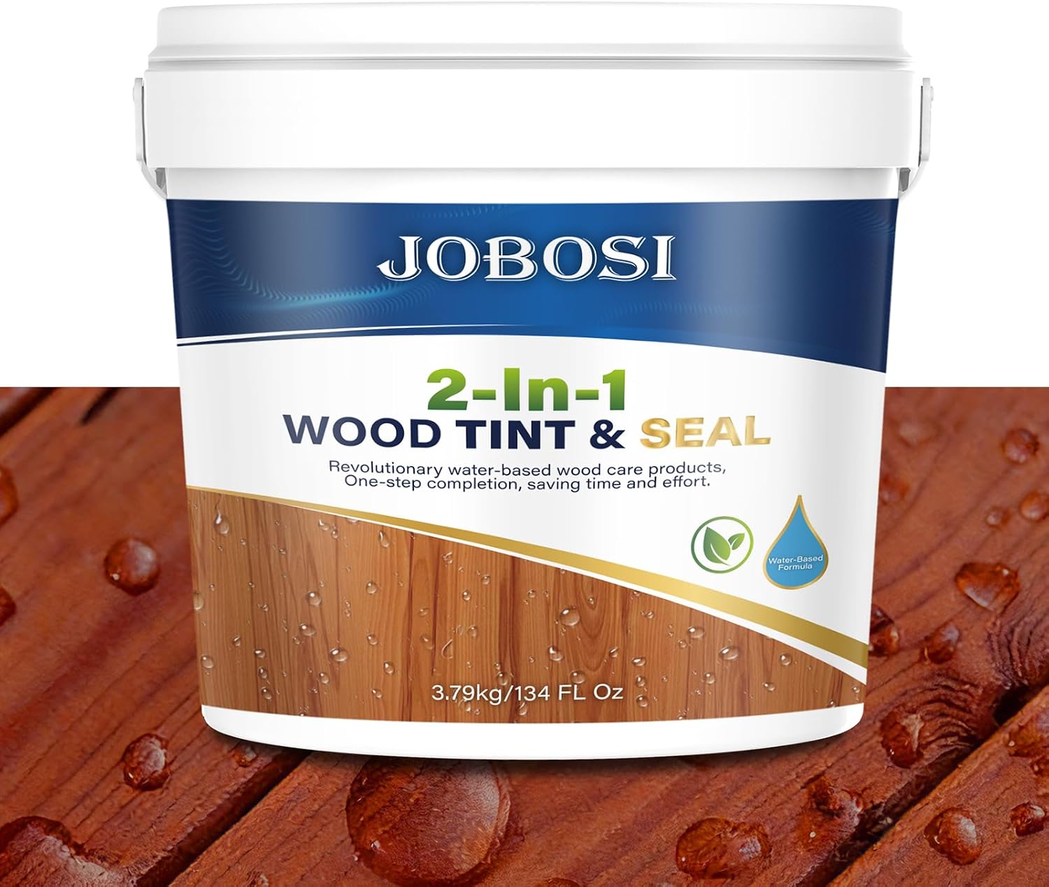 Advanced Wood Stain and Sealer, Redwood, 1 Gallon, Waterproof