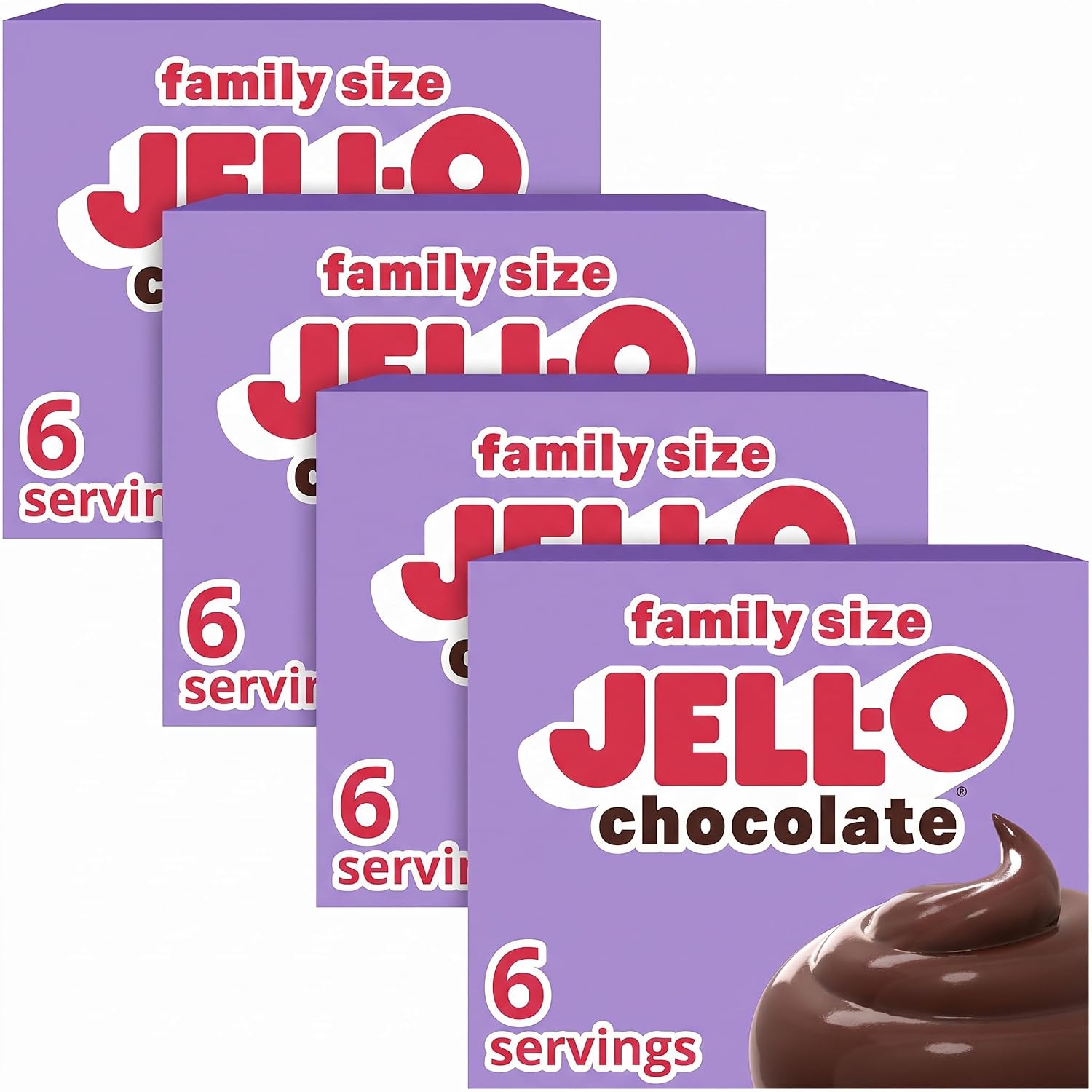 Jell-O Chocolate Instant Pudding and Pie Filling Mix, Family Size
