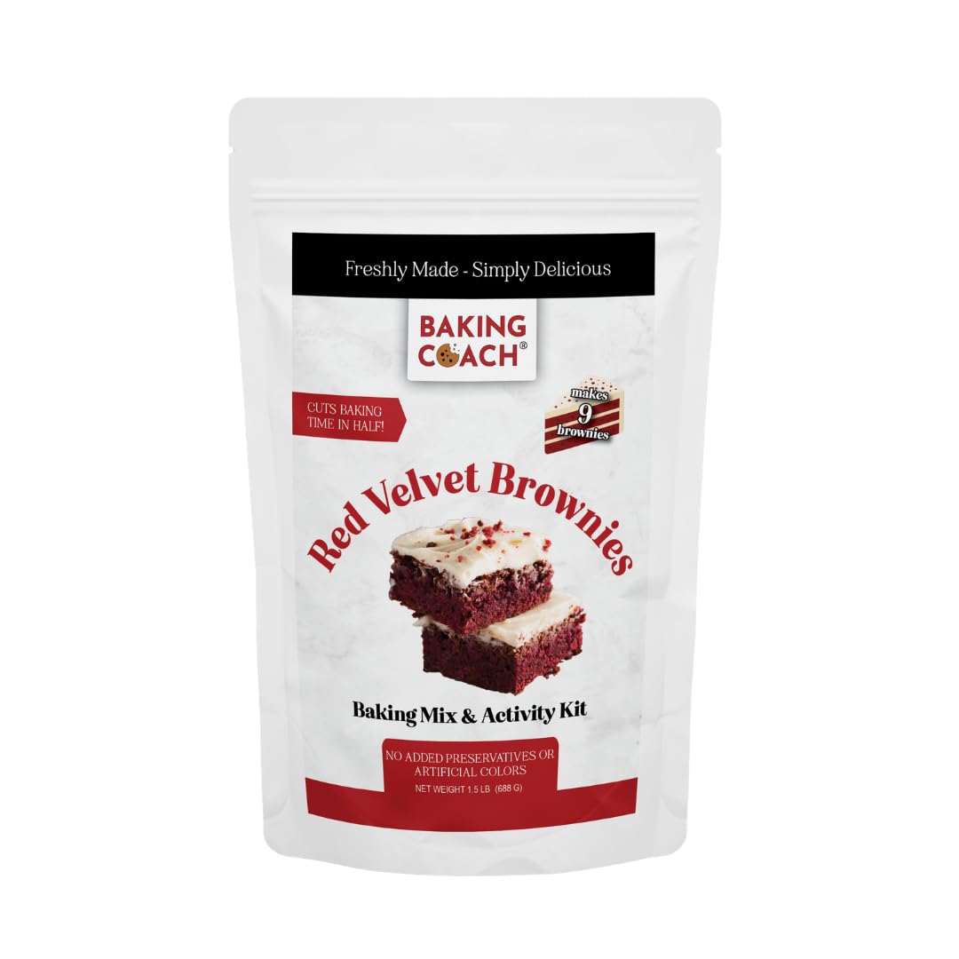 Baking Coach Red Velvet Brownies Baking Mix Activity Kit