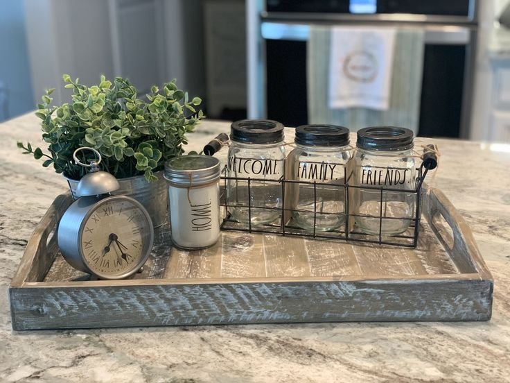 Everyday functional dining table centerpiece combining style and use