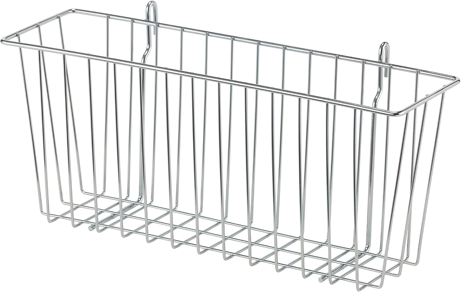 TRINITY EcoStorage 15 Inch Metal Hanging Basket, Chrome, 2 Pack