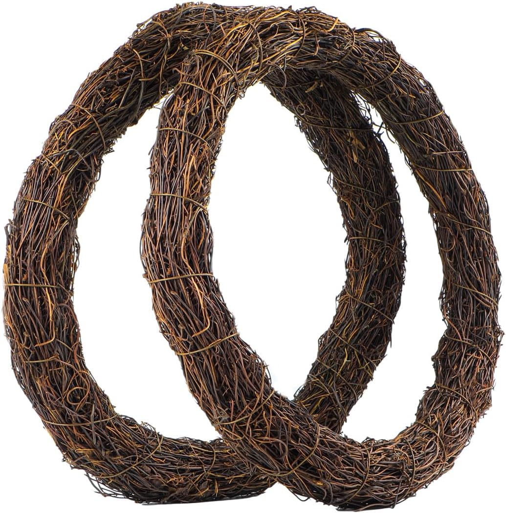 14 Inch Grapevine Wreath Form, 2 Pack