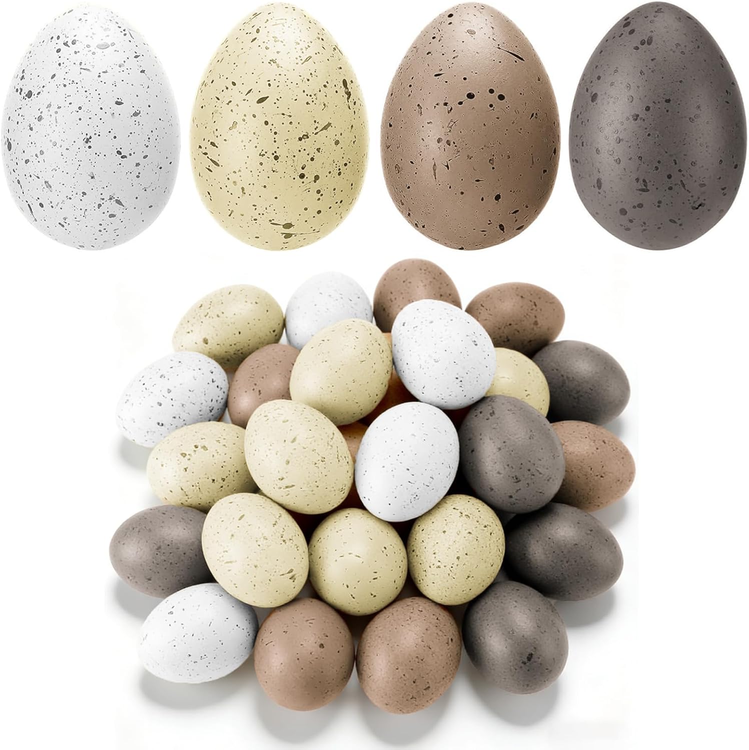 Sfoni Speckled Easter Eggs, 24 Pcs, Pastel Vase and Bowl Fillers