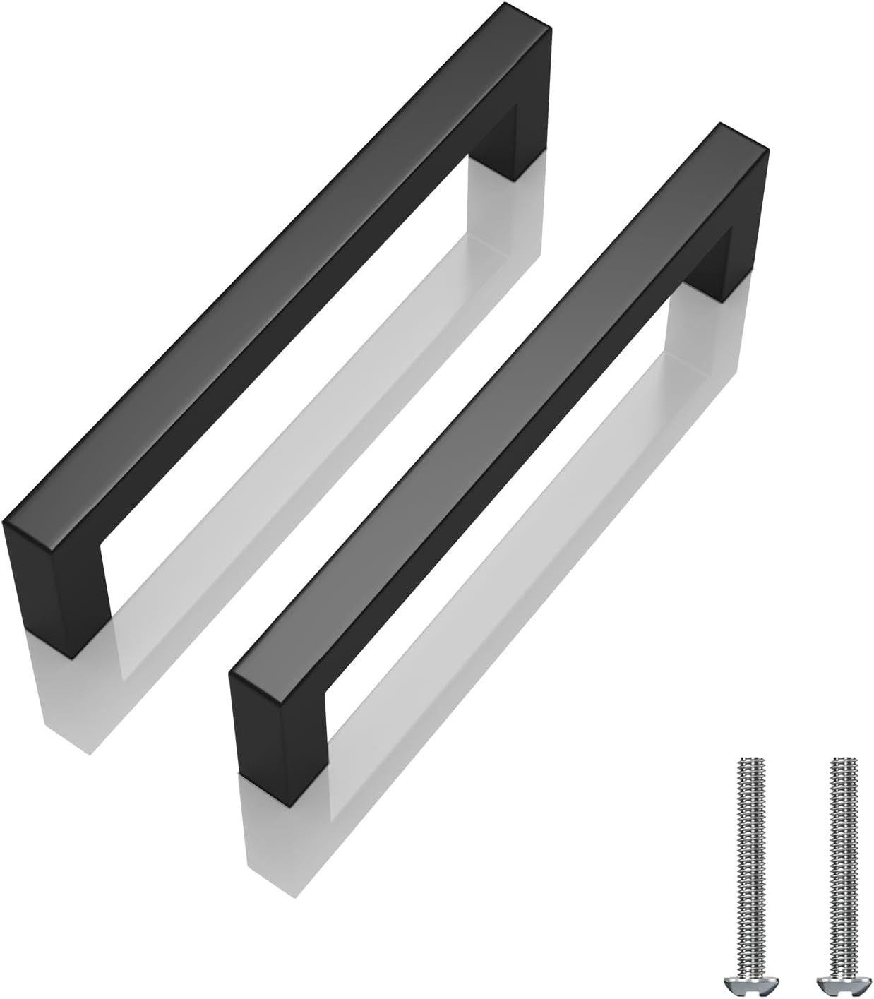 Matte Black 5 Inch Cabinet Handles, 30 Pack
