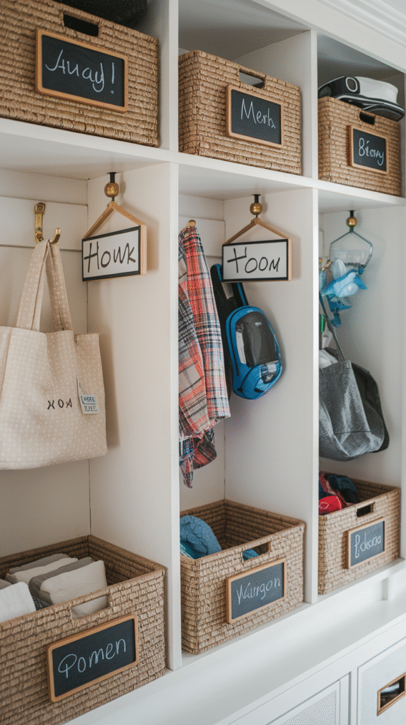 Clear labels keeping the drop zone system genuinely functional