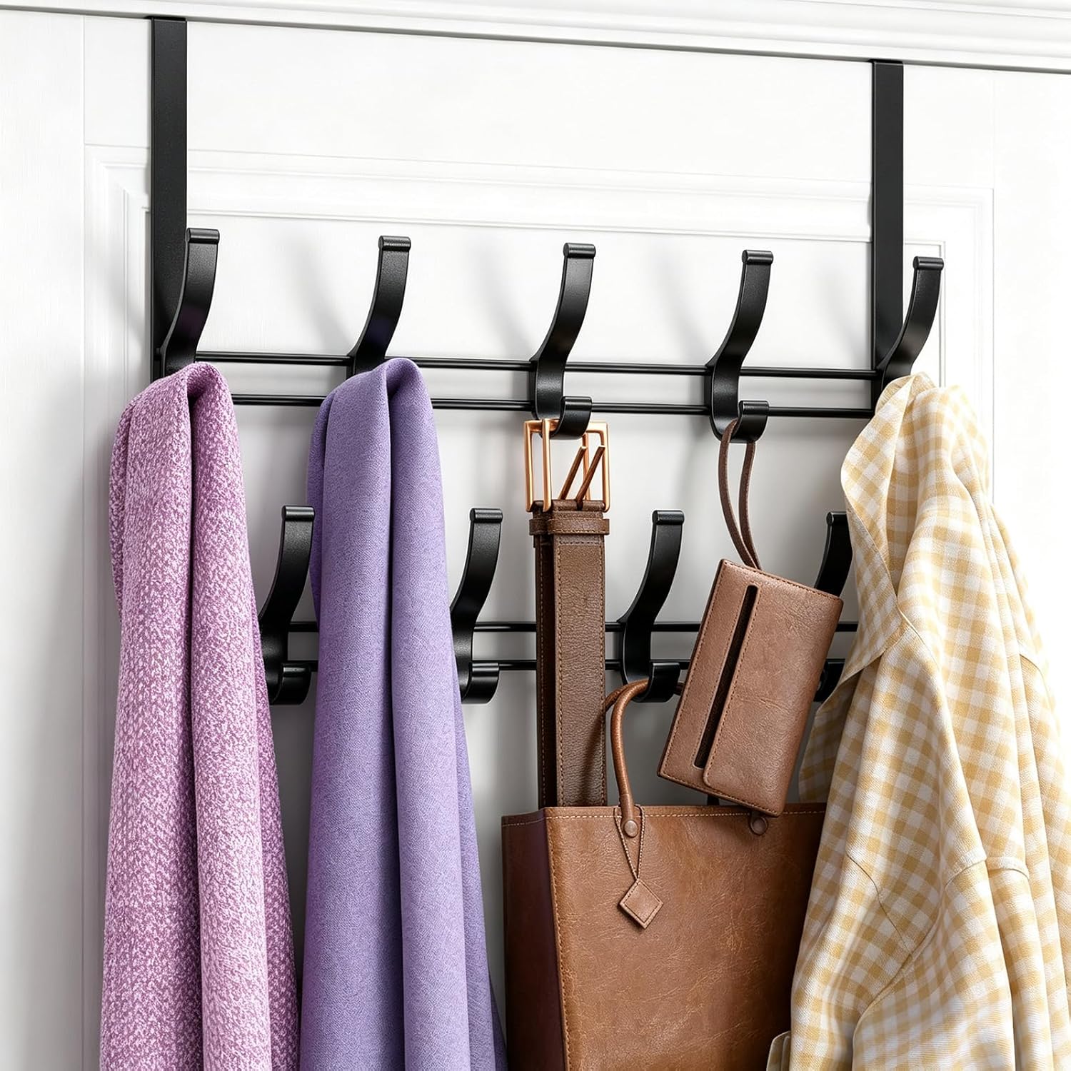 Optish Over the Door Hooks with 9 Hooks, Heavy Duty