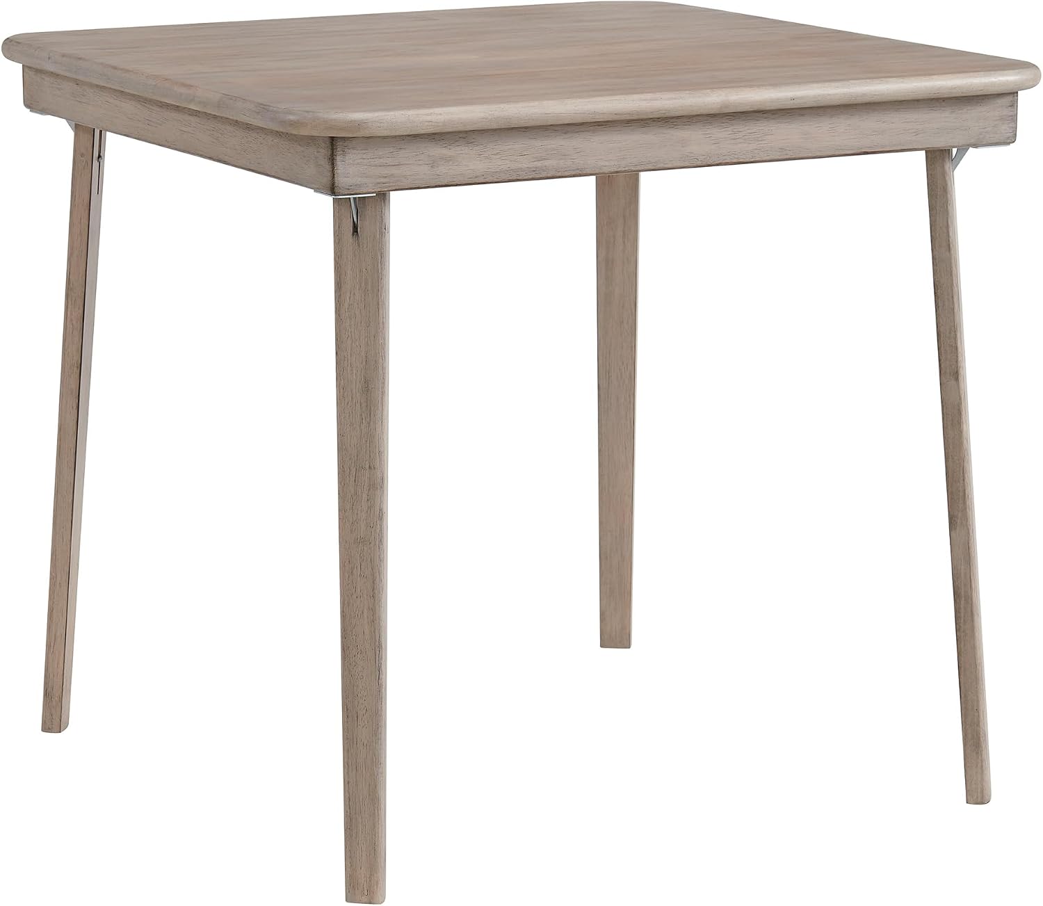Stakmore Classic Straight Edge Square Wood Folding Table, 32 Inch, Driftwood