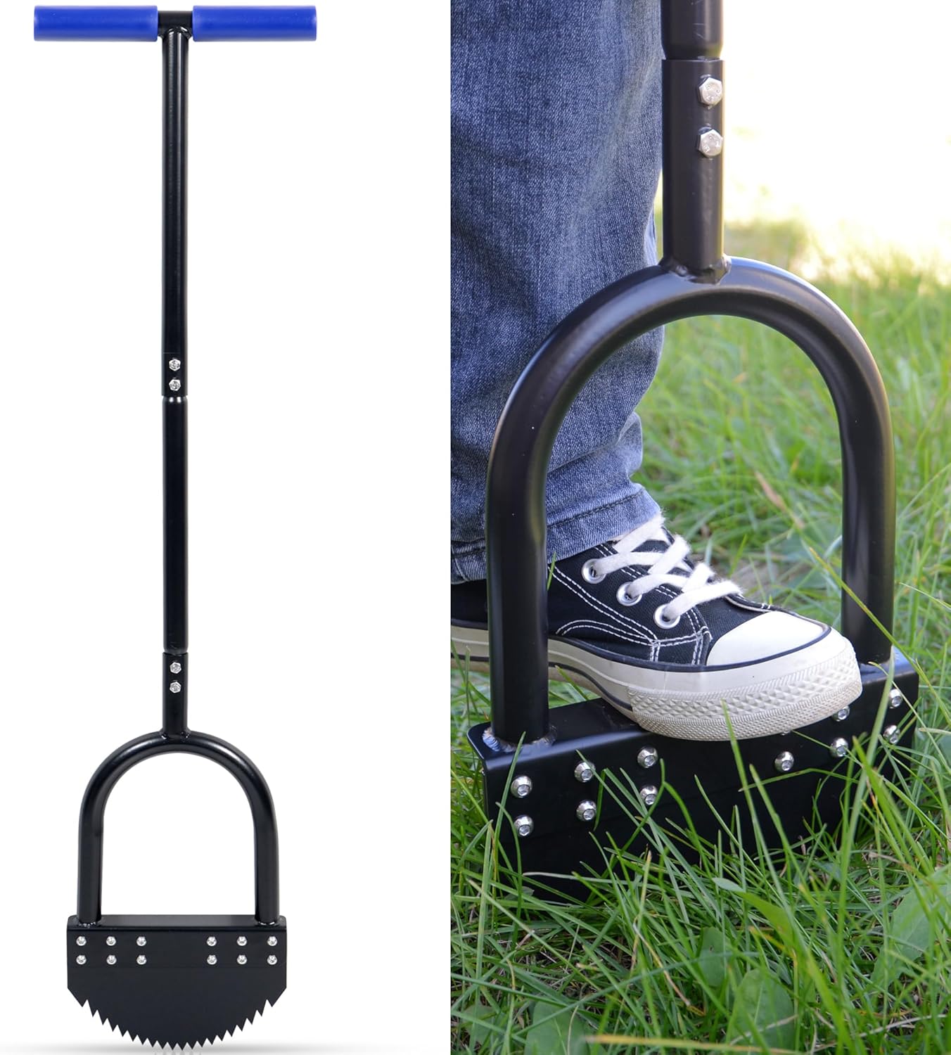41 Inch Border Edger Lawn Tool with Tempered Spring Steel Blade