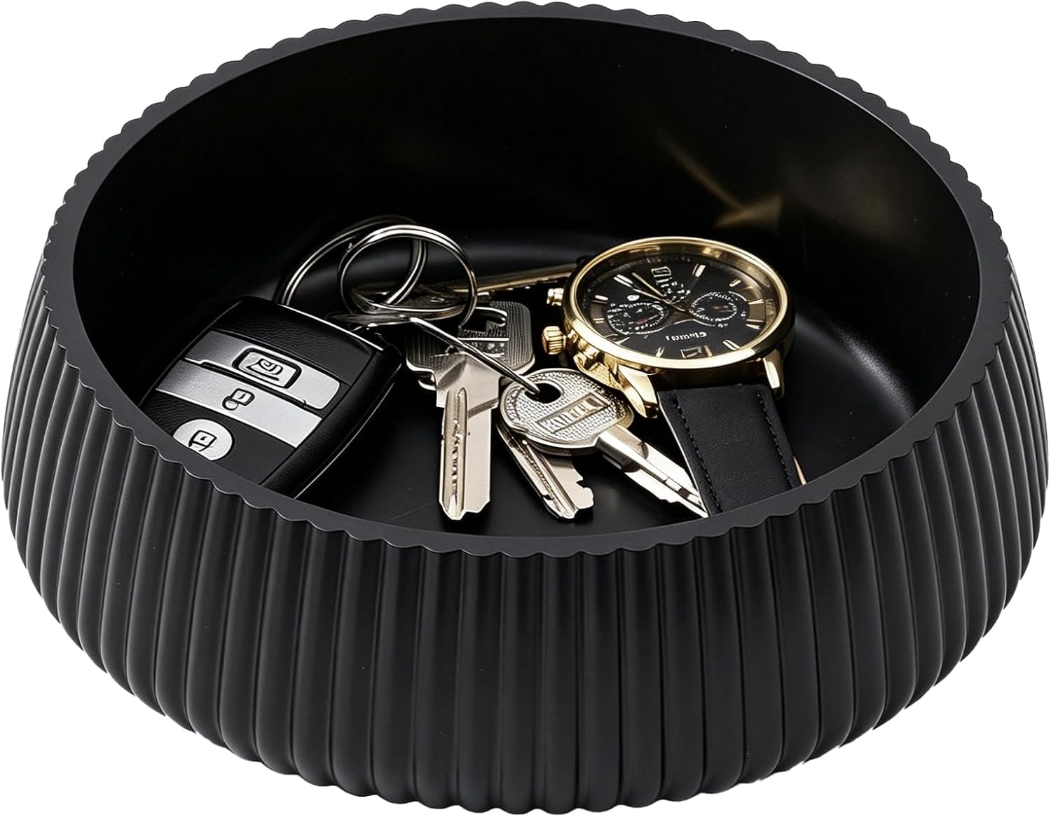 Modern Concrete Key Bowl for Entryway Table, 7 Inch