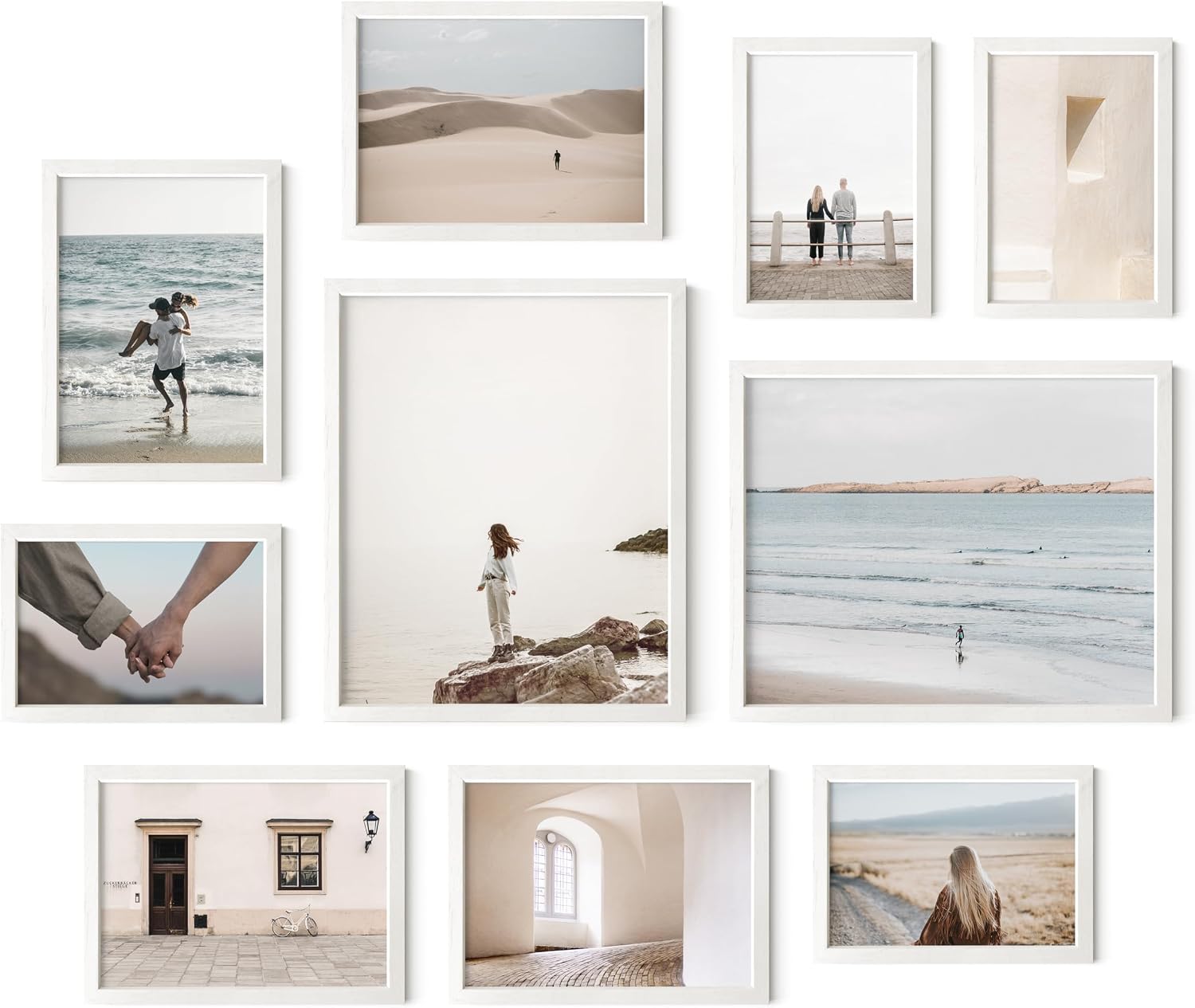 HAUS AND HUES White Oak Gallery Wall Frames, 10 Pack