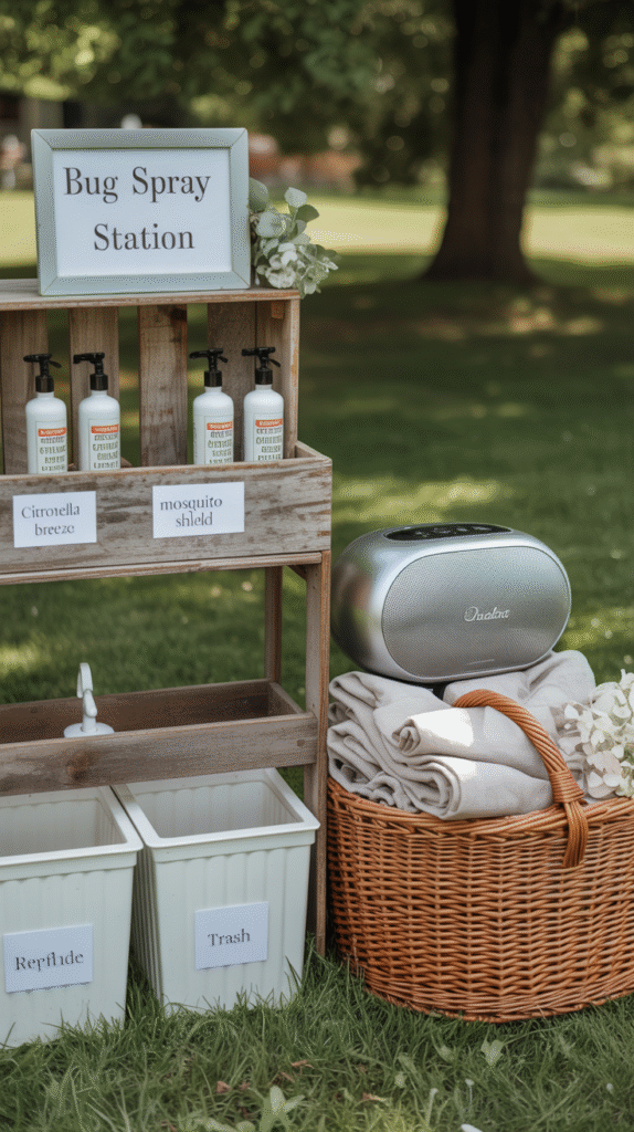 Small thoughtful extras making the garden party memorable