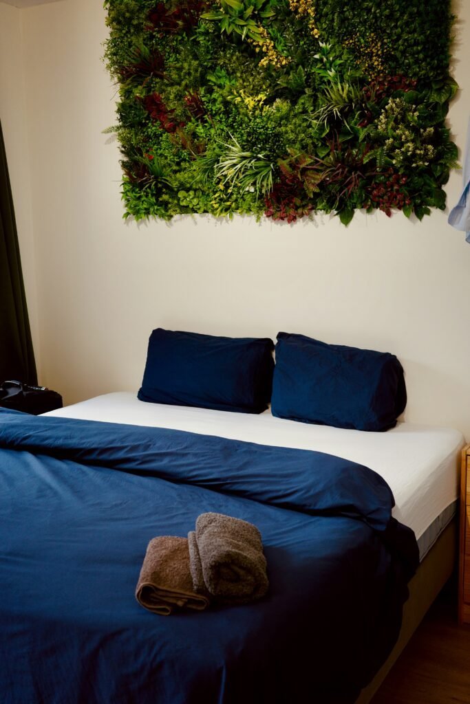 Inviting guest room designed for comfort and style