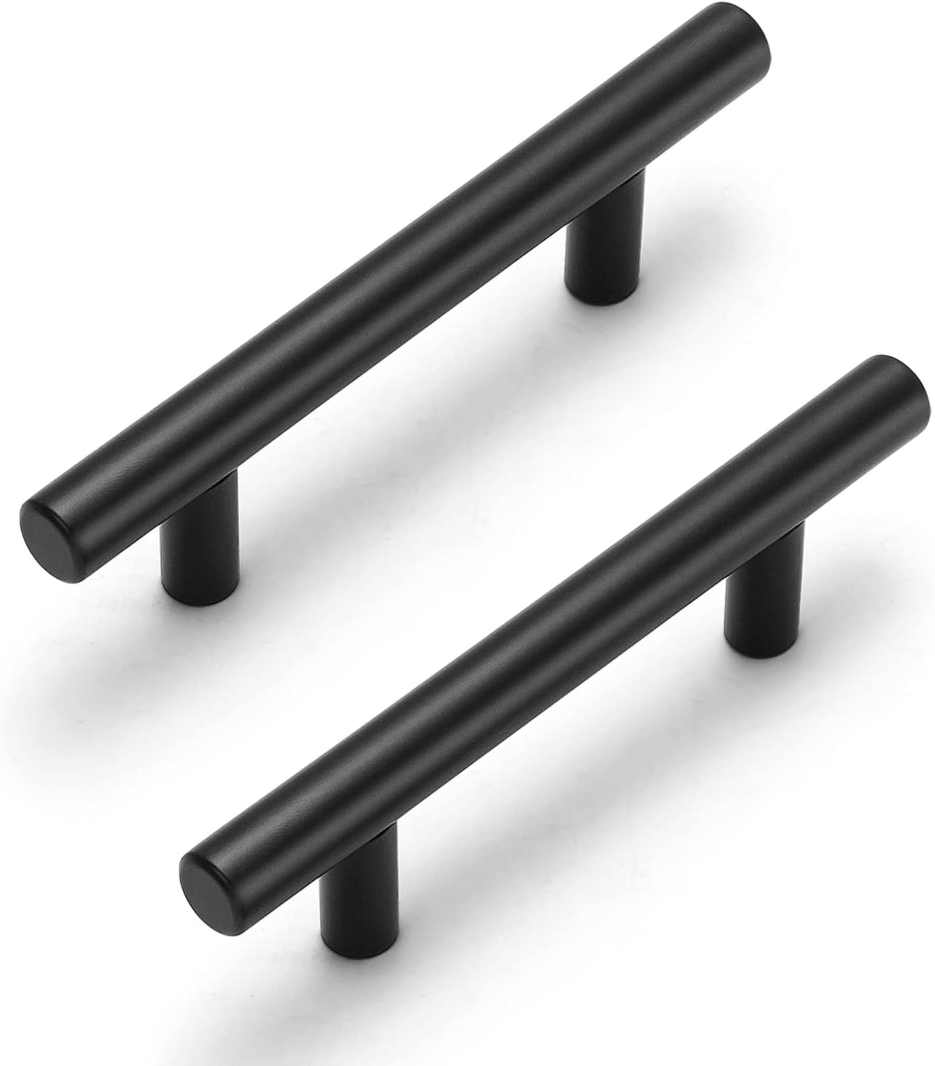 Estmoon Matte Black Cabinet Handles, 30 Pack, 3 Inch Pulls