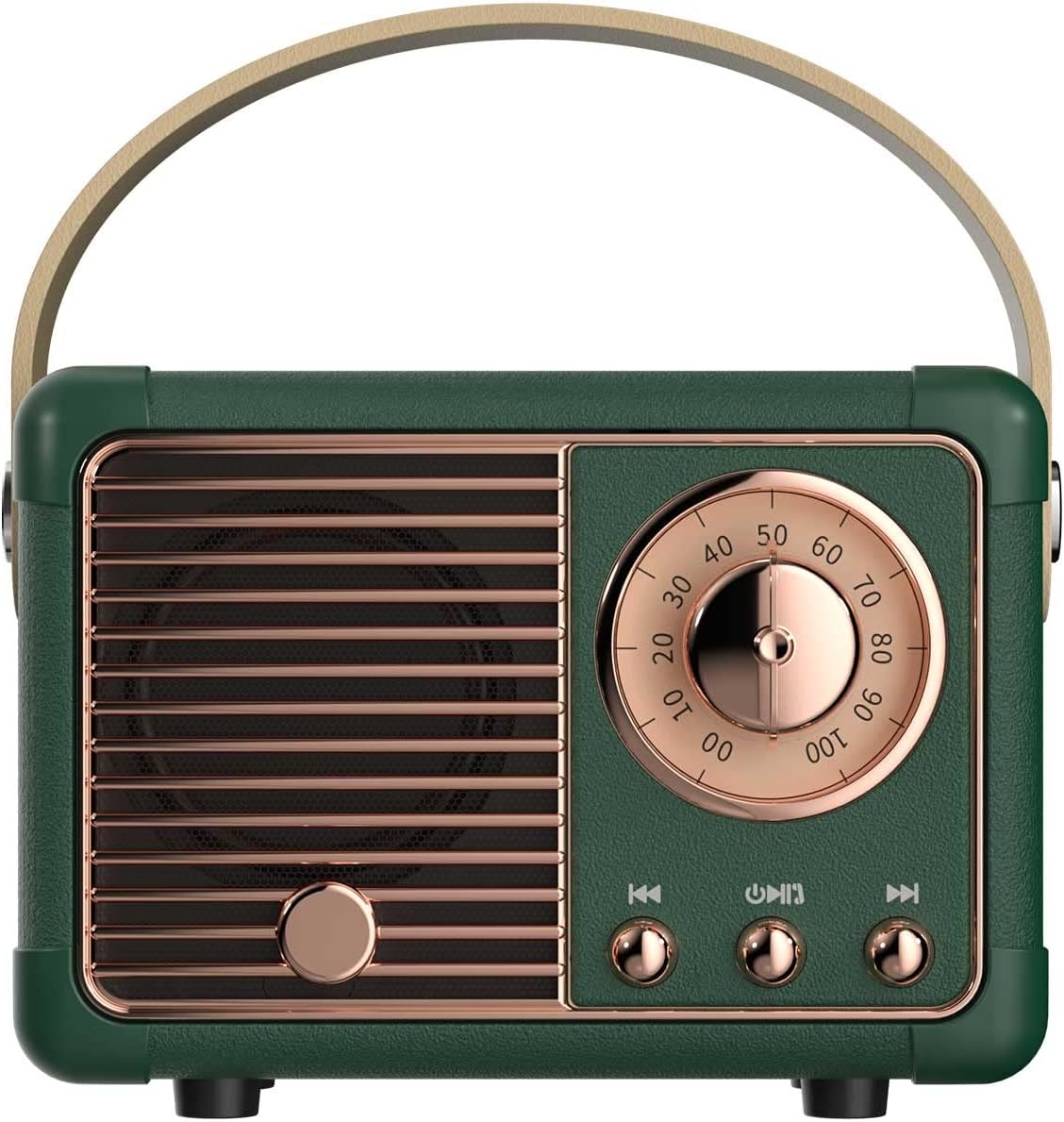 Dosmix Retro Bluetooth Speaker, Vintage Decor Style, Green